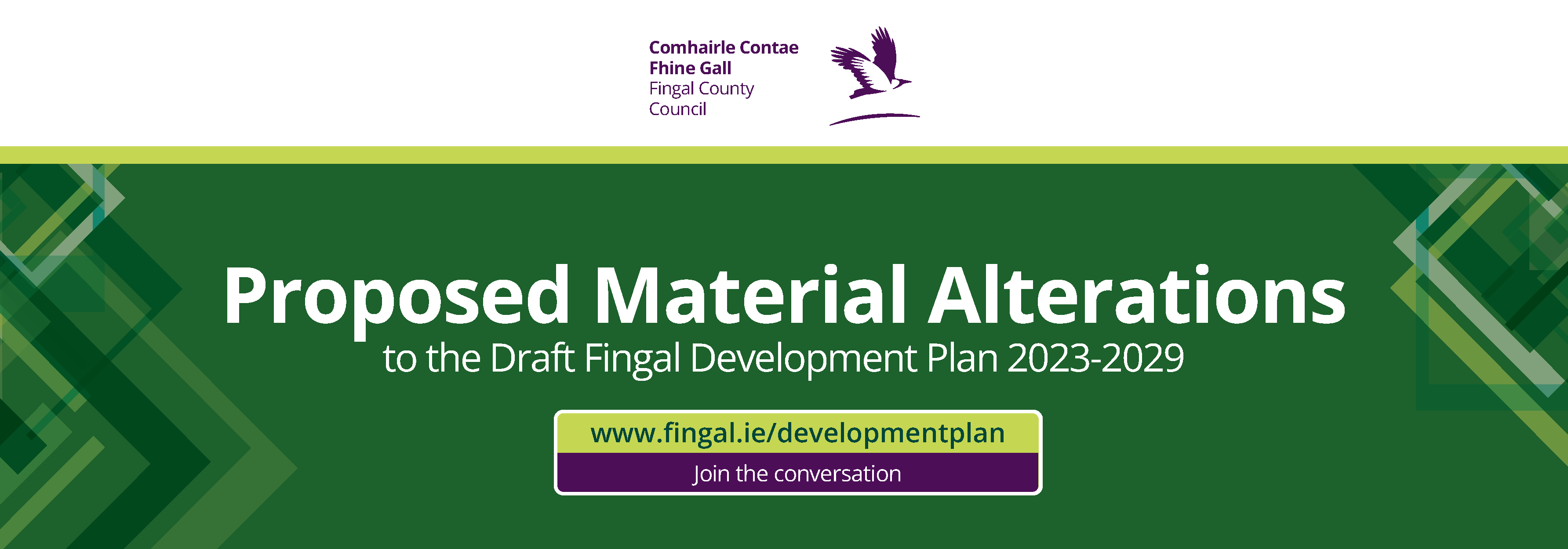 Proposed Material Alternations to the Fingal CDP banner