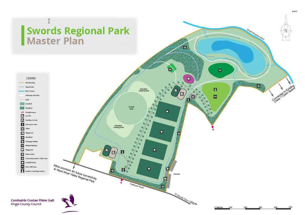 Map: Swords regional park Master plan